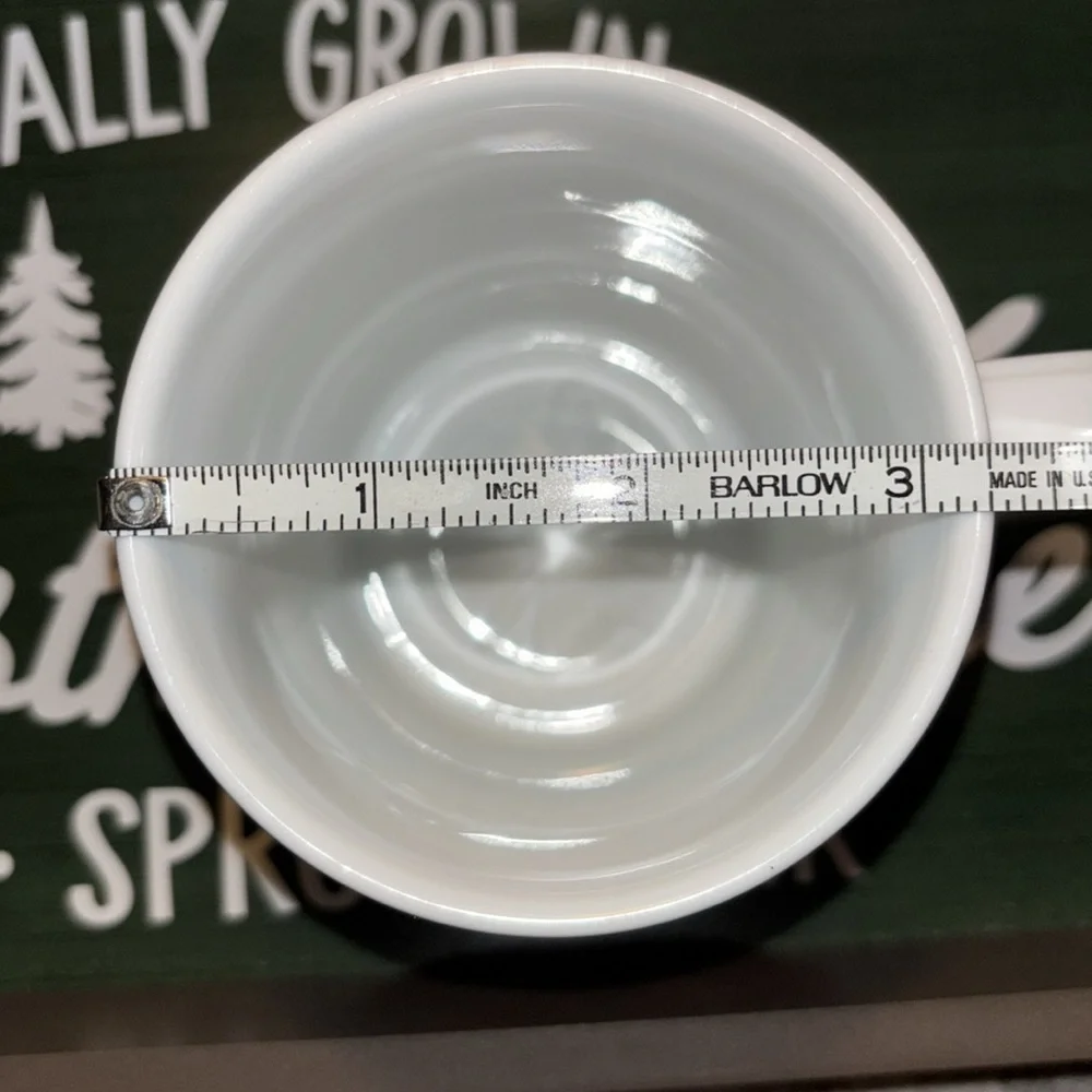 Crate&Barrel White Mugs Set Of Four
